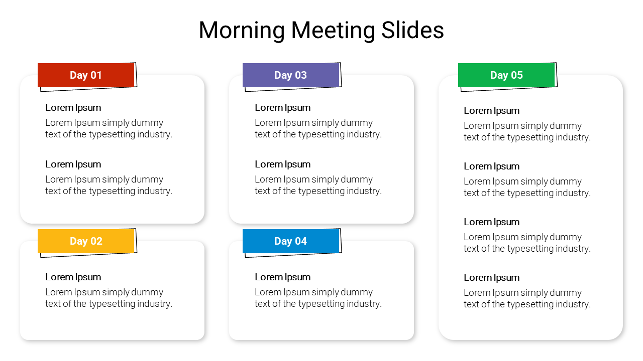Morning Meeting Google Slides